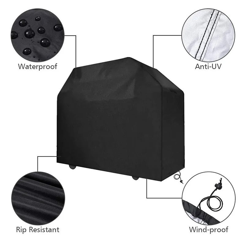 Waterproof Oxford barbecue cover for outdoor weather protection
