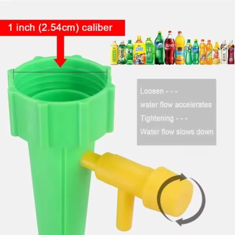 Automatic plant watering spikes - Adjustable drip flow garden aid (12 pack)