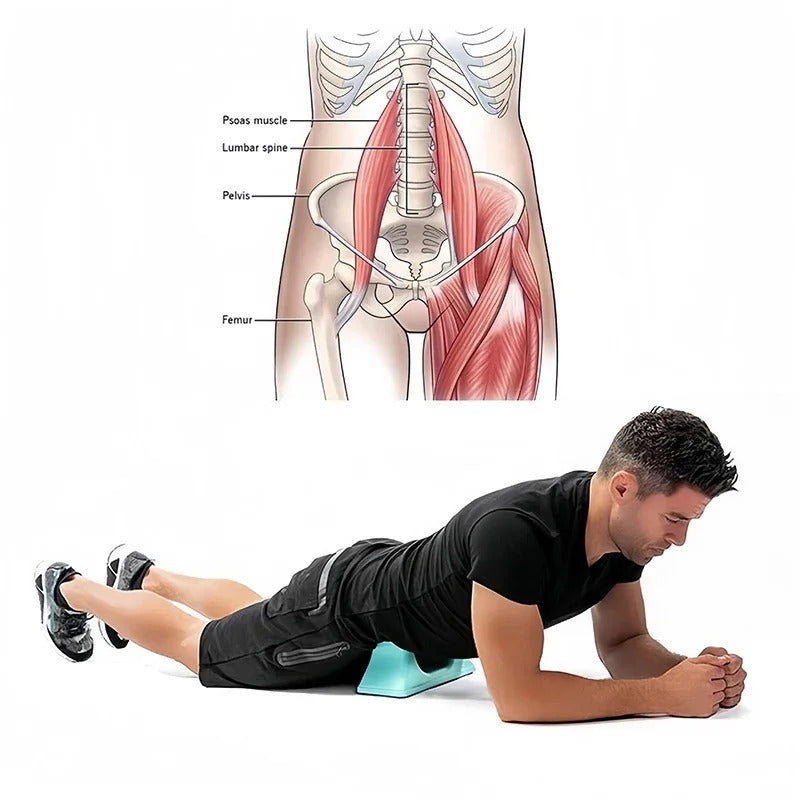 Psoas muscle release tool for deep tissue massage and relaxation