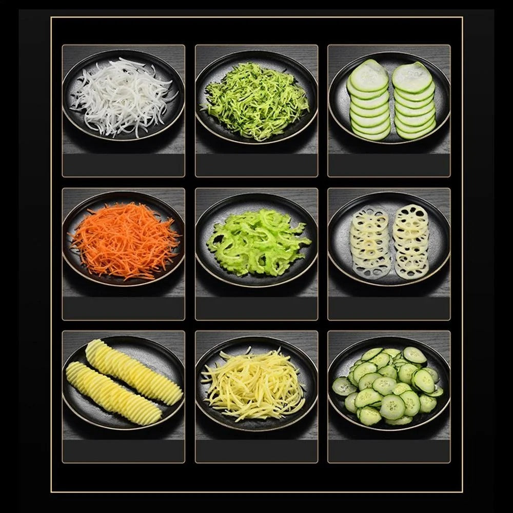 Multifunction kitchen mandoline with interchangeable blades
