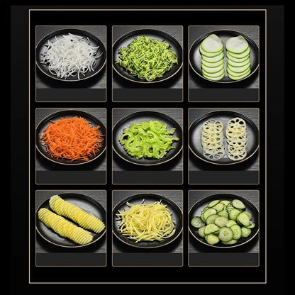 Multifunction kitchen mandoline with interchangeable blades