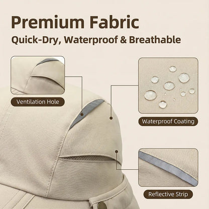 UV protection cap - UPF 50+ sun hat with removable neck cover