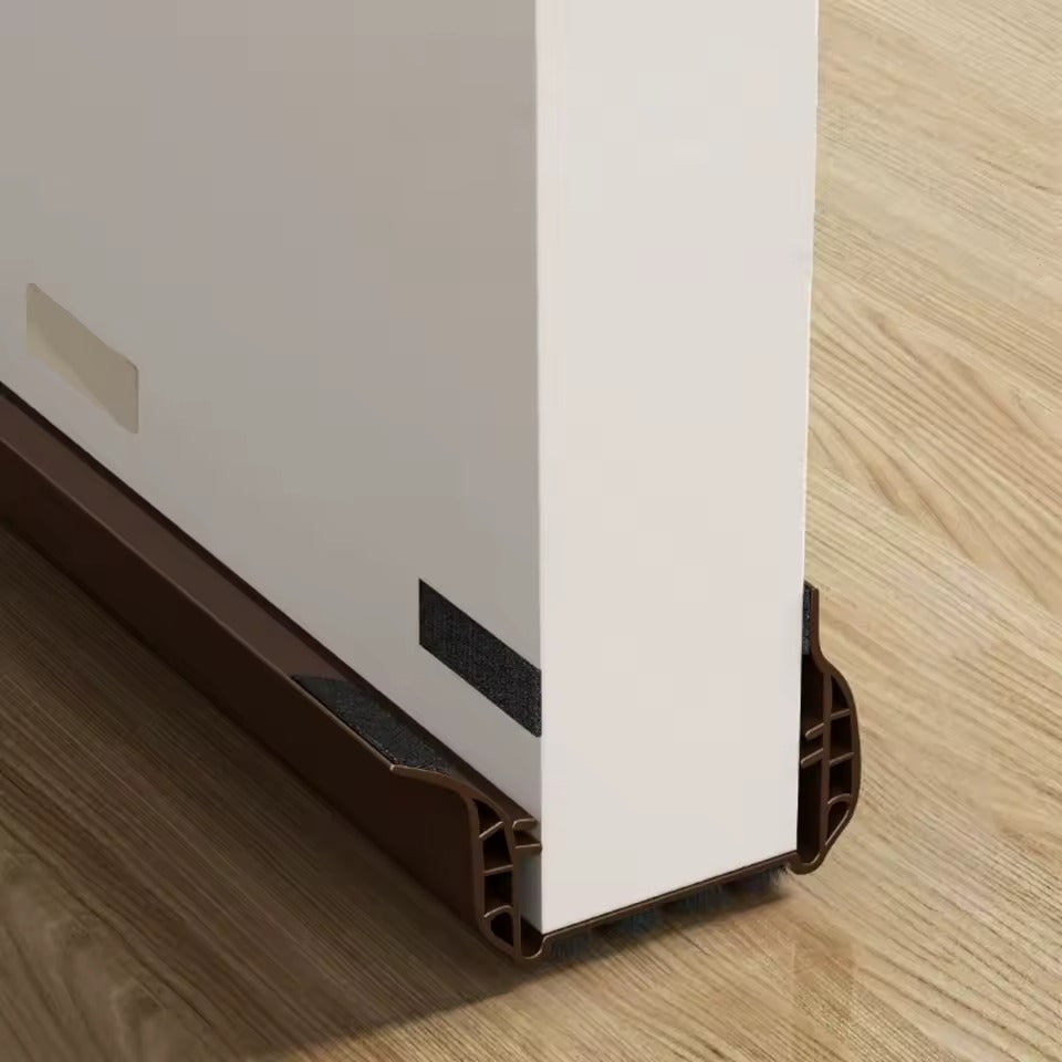 Under door draft stopper with windproof insulation for 3.5–5.5 cm thick doors