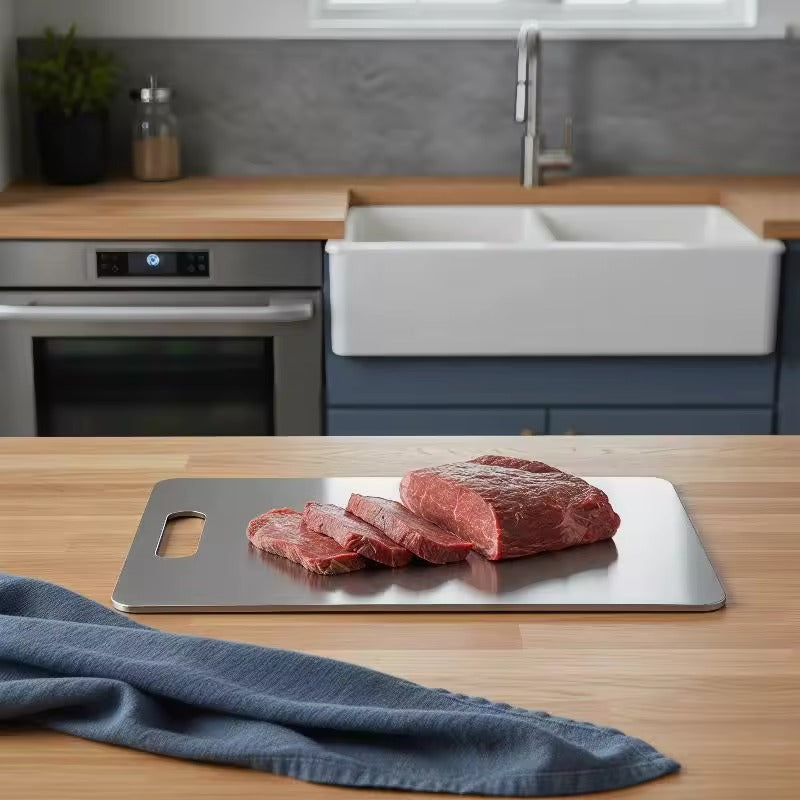 Stainless steel cutting board – Durable kitchen prep board