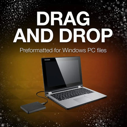 Universal 64GB portable external hard drive with USB 3.0