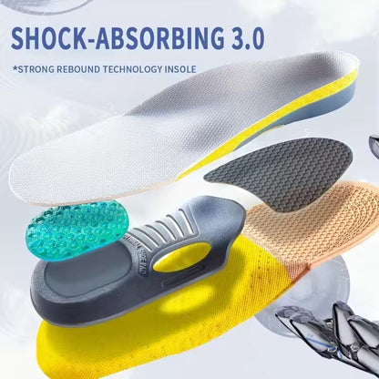 Plantar fasciitis gel insoles for arch support and everyday comfort