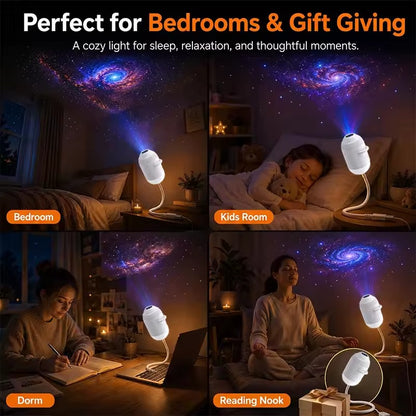 USB rechargeable bedside night light - Soft LED glow for cosy evenings