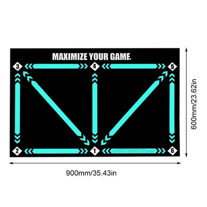 Non-slip football training mat with training socks