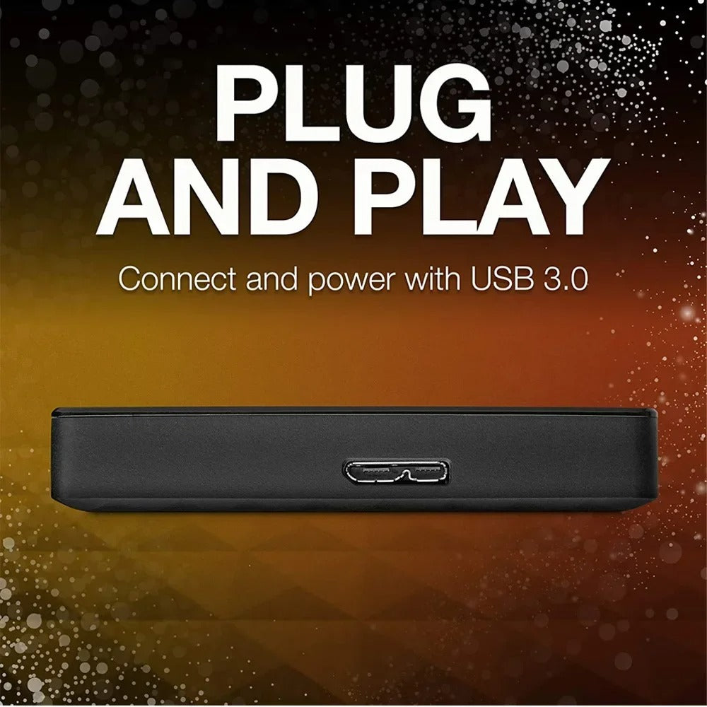 Universal 64GB portable external hard drive with USB 3.0