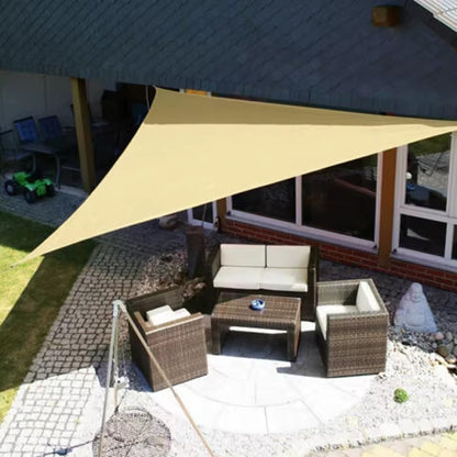 Outdoor shade sail for UV protection in gardens, patios and balconies