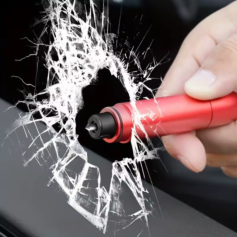 Car safety escape tool with seat belt cutter & window breaker