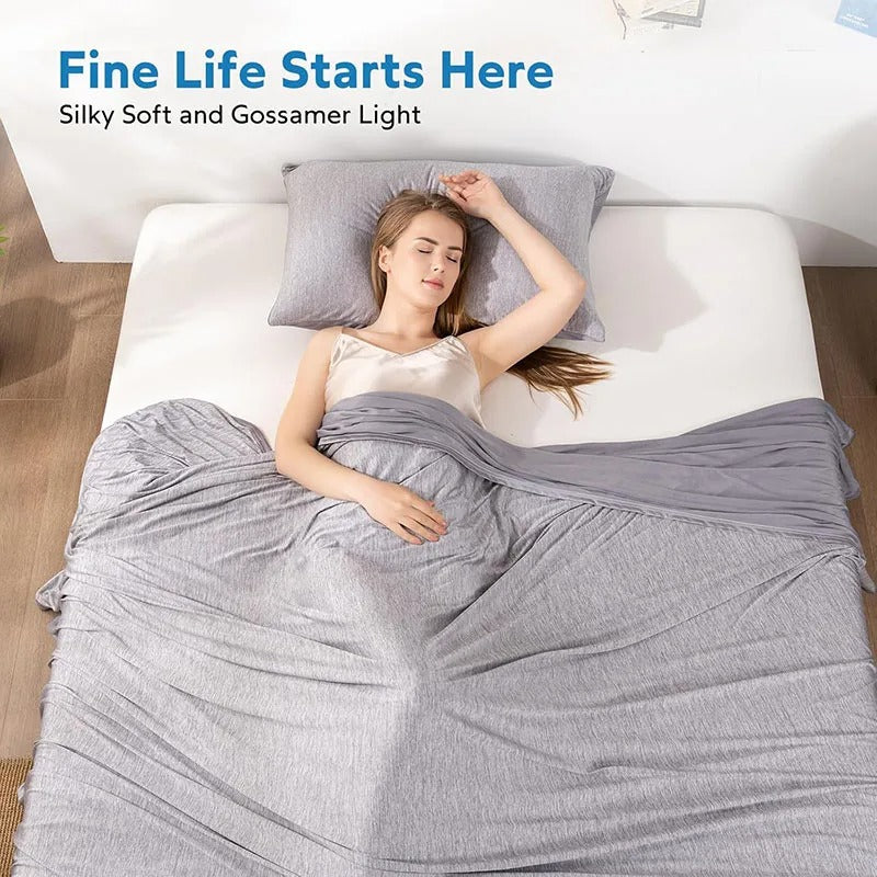 Cooling summer quilt for lightweight comfort on warm nights
