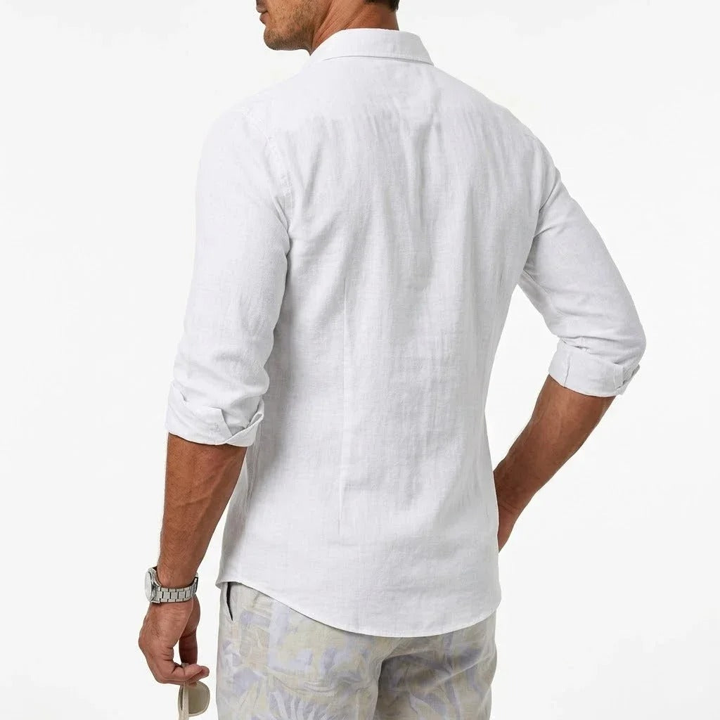 Men's linen blend shirt - Relaxed fit for effortless summer style