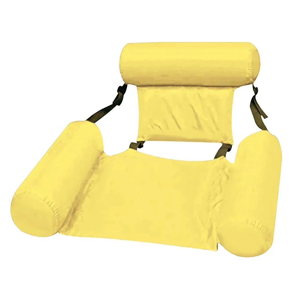 Chaise d’eau gonflable confortable – Détente ultime pour piscine, lac et plage