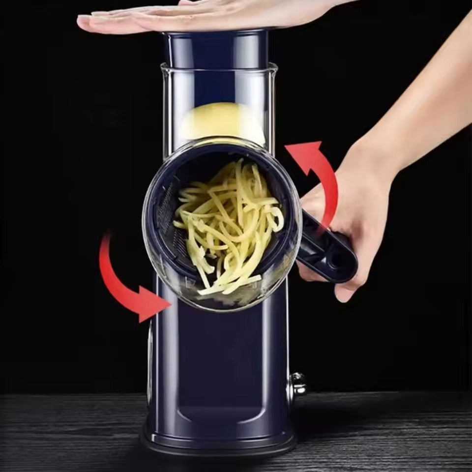 Multifunction kitchen mandoline with interchangeable blades