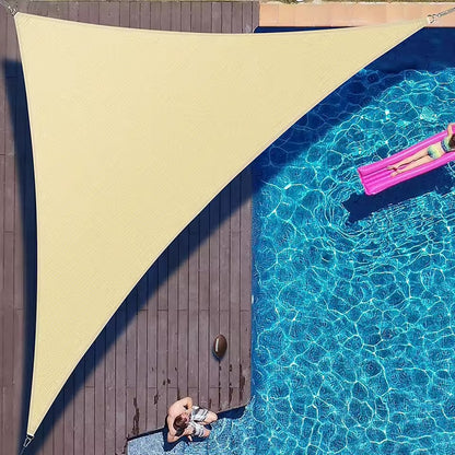 Outdoor shade sail for UV protection in gardens, patios and balconies