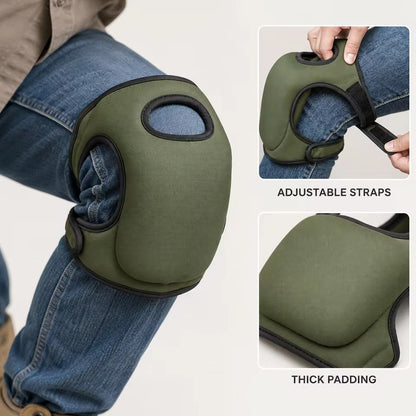 Garden knee pads - EVA foam protective kneeling pads with secure straps