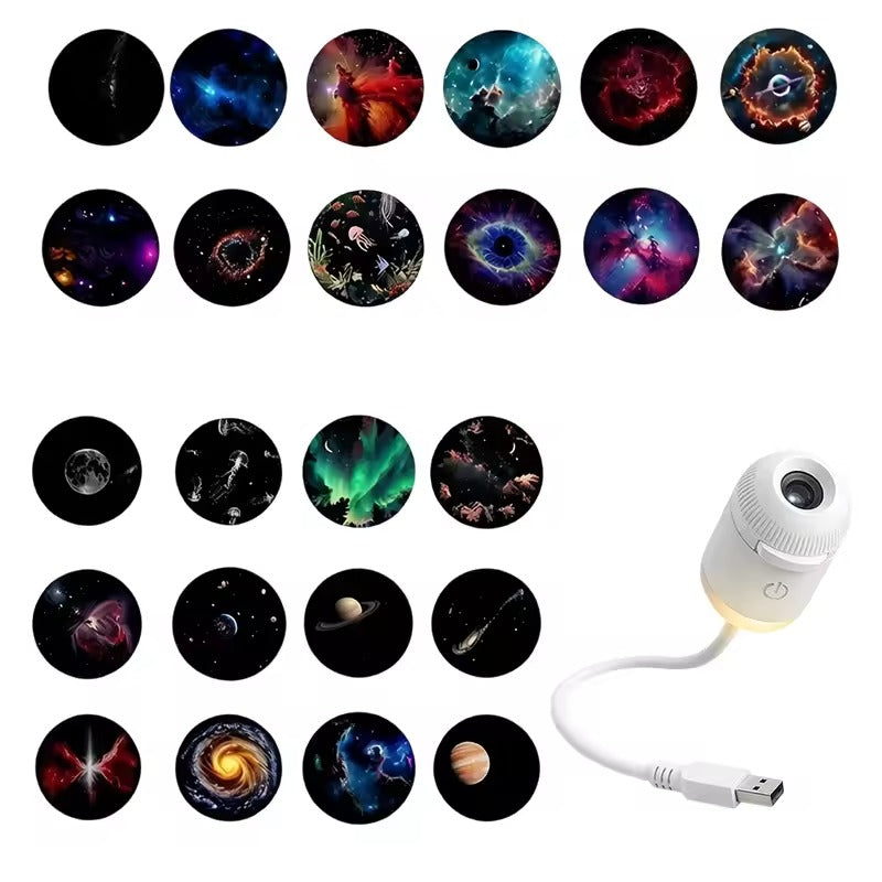 USB rechargeable bedside night light - Soft LED glow for cosy evenings