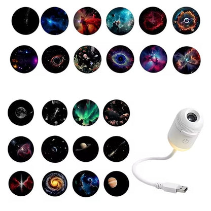 USB rechargeable bedside night light - Soft LED glow for cosy evenings
