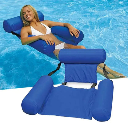 Chaise d’eau gonflable confortable – Détente ultime pour piscine, lac et plage