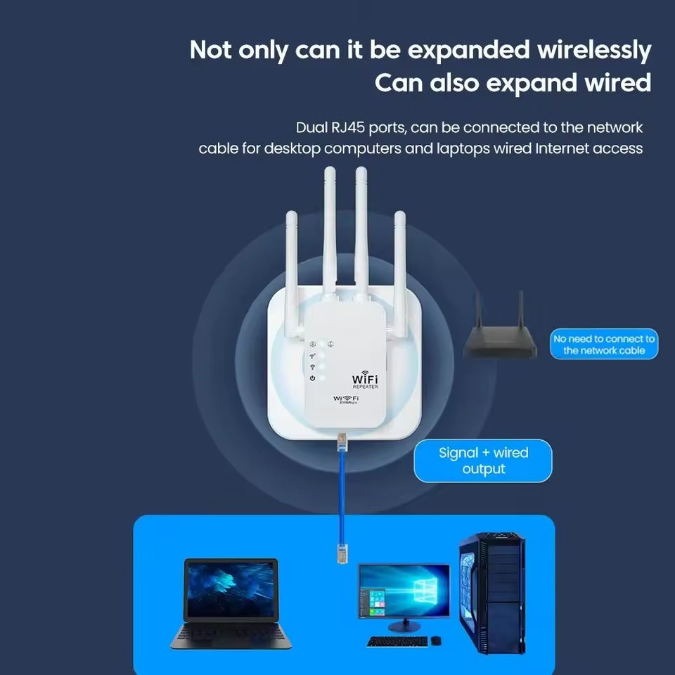 Outdoor dual-band WiFi booster | Long-range 1200Mbps connectivity