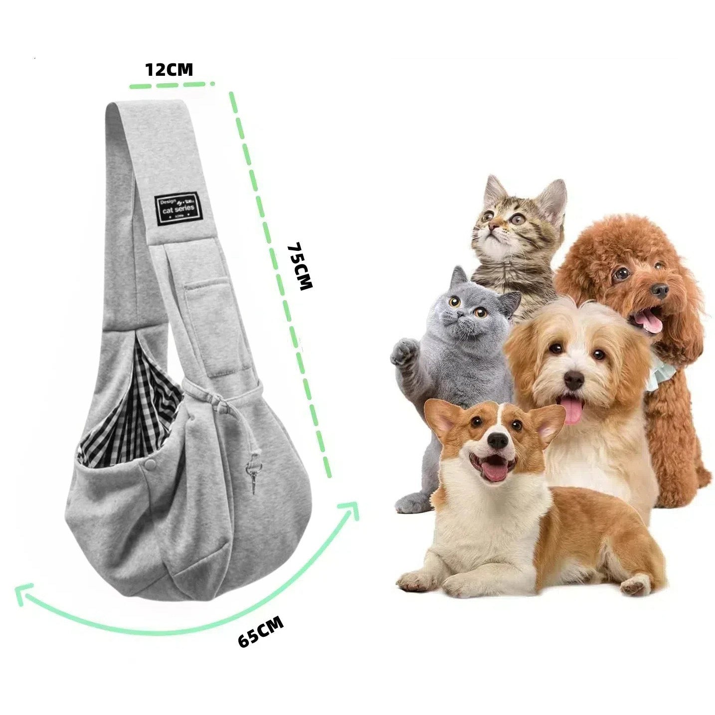 Portable pet carrier bag - Breathable mesh with padded interior