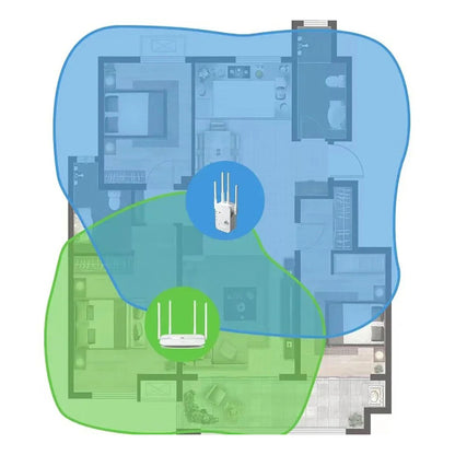Outdoor dual-band WiFi booster | Long-range 1200Mbps connectivity