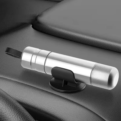 Car safety escape tool with seat belt cutter & window breaker