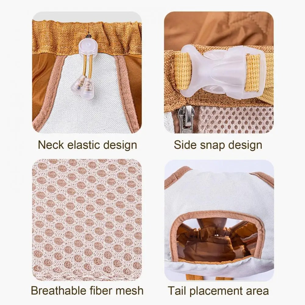 Small dog carrier bag | Hands-free backpack with chest strap