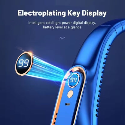 Quiet portable neck fan for hands-free cooling
