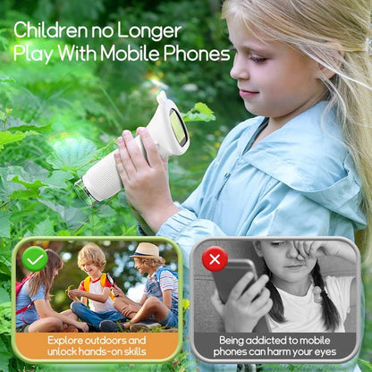 Kids' microscope with 200x–1000x magnification and LED light