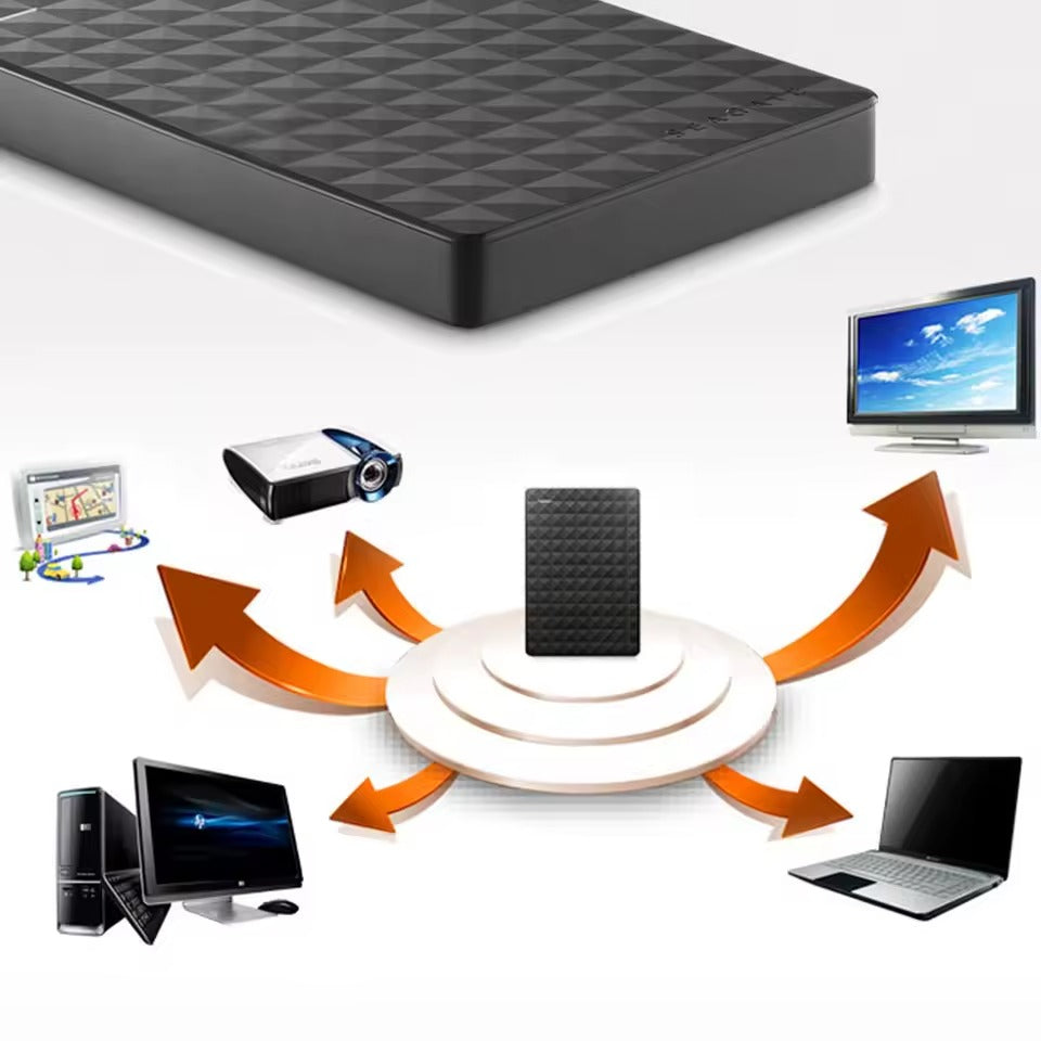 Universal 64GB portable external hard drive with USB 3.0