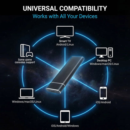 8TB portable external SSD - High-capacity storage with USB 3.1