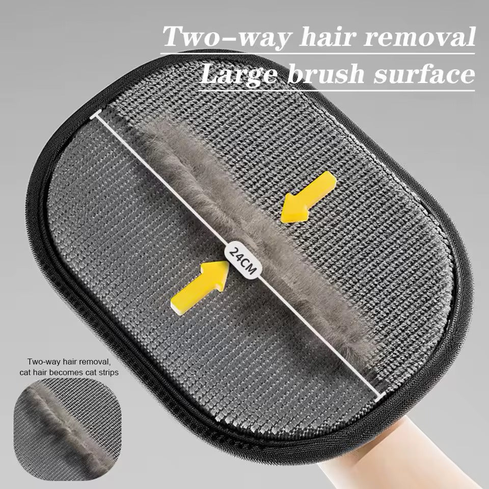 Pet hair removal brush - Reusable multi-surface cleaning tool