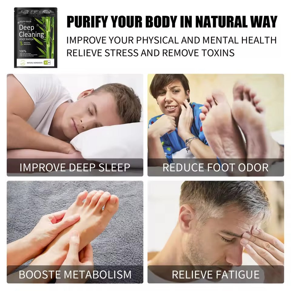 Bamboo foot detox patches - Overnight wellness care