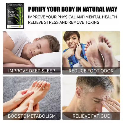 Bamboo foot detox patches - Overnight wellness care