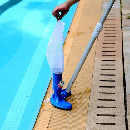 Handheld pool vacuum | Hose-powered cleaner with debris bag