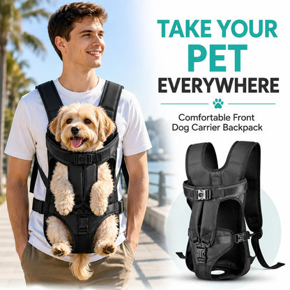 Pet carrier bag - Breathable mesh with stable semi-rigid frame