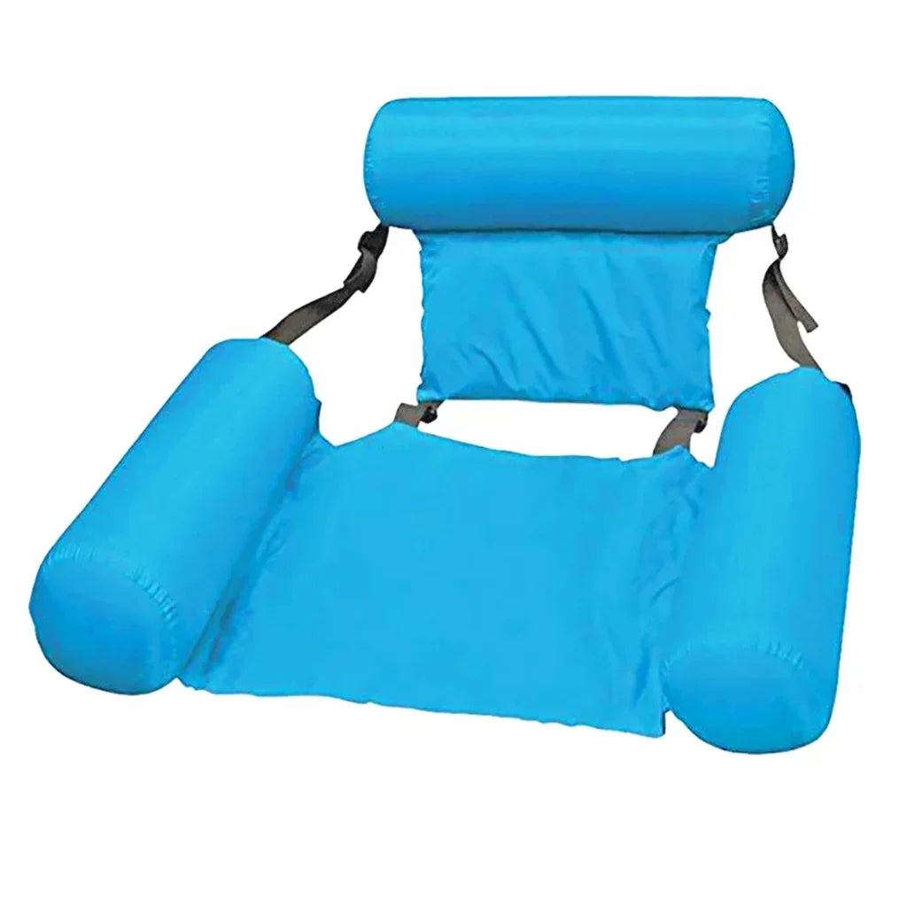 Chaise d’eau gonflable confortable – Détente ultime pour piscine, lac et plage