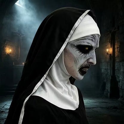 Glowing horror Halloween mask with built-in light-up effect