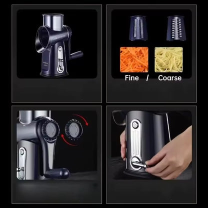 Multifunction kitchen mandoline with interchangeable blades