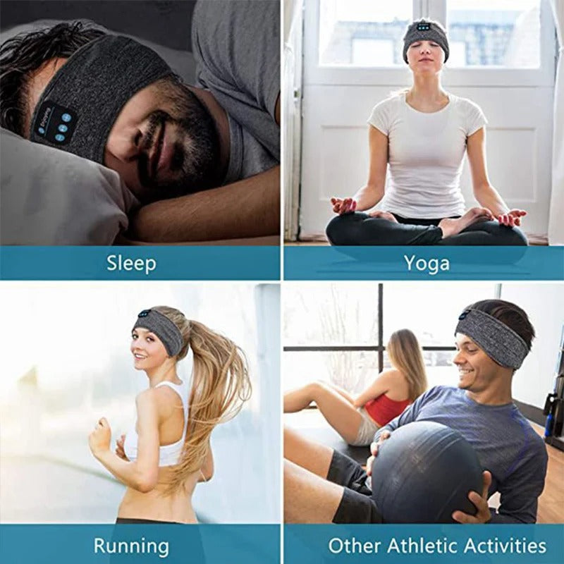 Bluetooth sleep eye mask with wireless headphones for relaxation
