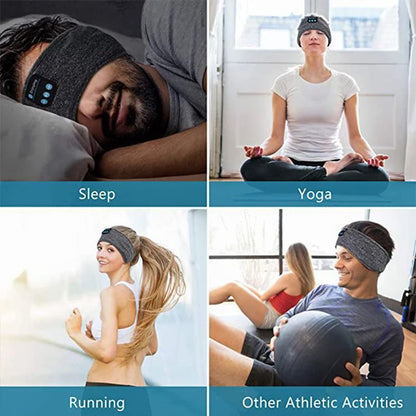Bluetooth sleep eye mask with wireless headphones for relaxation