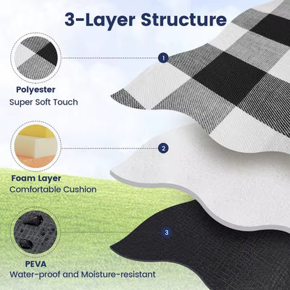 Waterproof picnic blanket - Foldable outdoor mat for beach, camping & parks