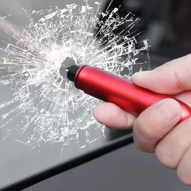Car safety escape tool with seat belt cutter & window breaker