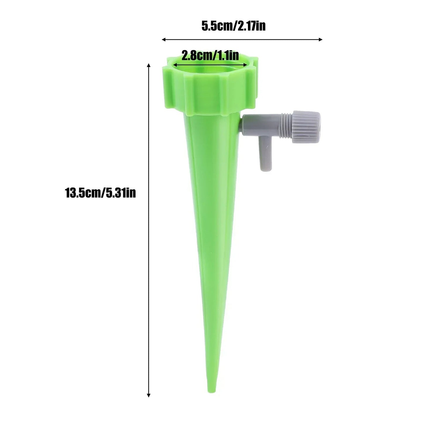 Automatic plant watering spikes - Adjustable drip flow garden aid (12 pack)