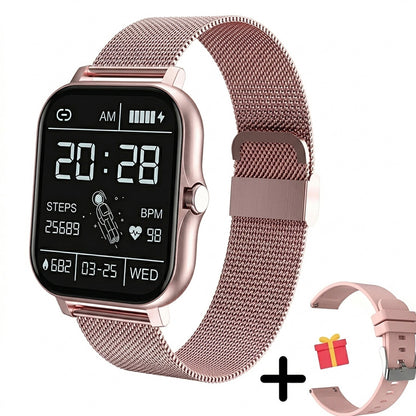 Smart fitness watch with Bluetooth calling and health monitoring