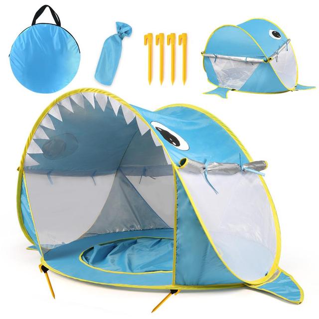 Baby Beach Tent With Built-In Paddling Pool and UPF 50+ Shade