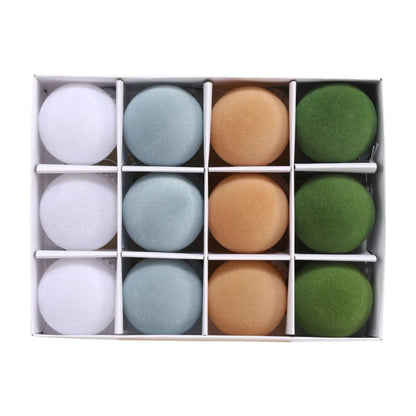 Christmas Tree Baubles Set of 12 With Soft Velvet Finish 7 cm