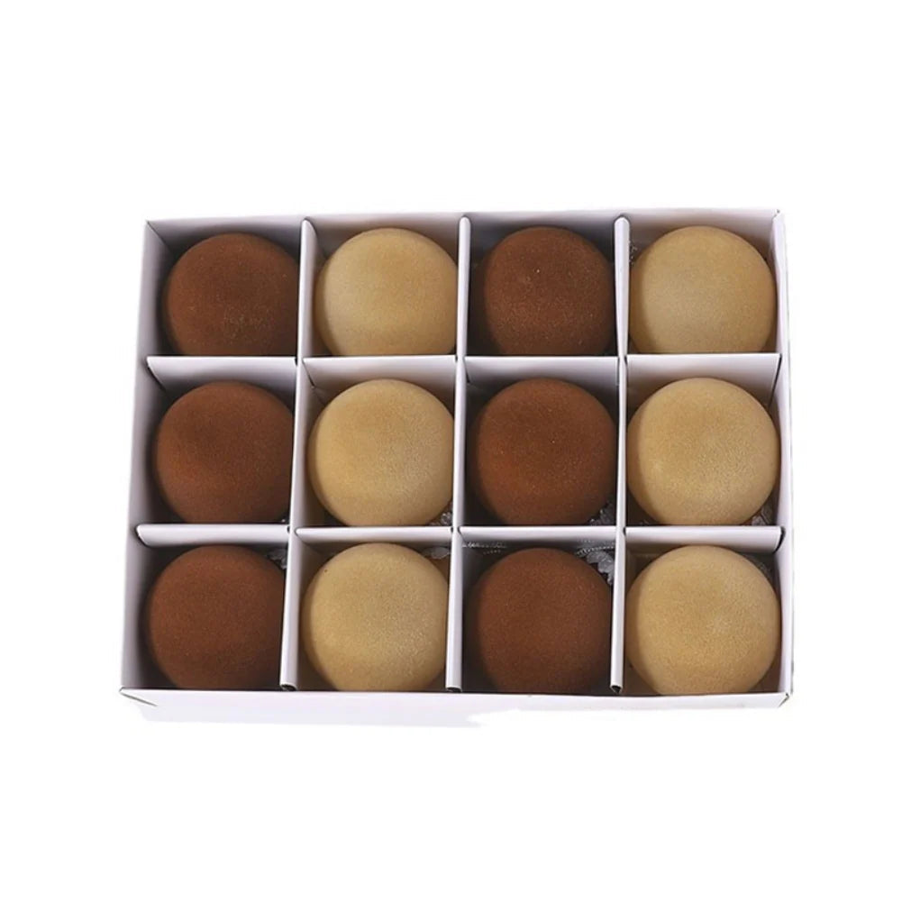 Christmas Tree Baubles Set of 12 With Soft Velvet Finish 7 cm
